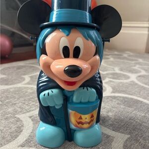 Disney Mickey Mouse Pumpkin Candy Holder in Blue and Black